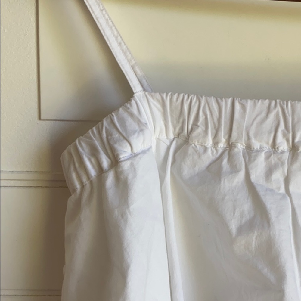 NWT Joie Rindinya Ruffled Scalloped Midi Dress White S - Picture 9 of 10
